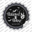 Haunted House Novelty Bottle Cap Sticker Decal