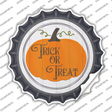 Trick Or Treat Pumpkin Novelty Bottle Cap Sticker Decal