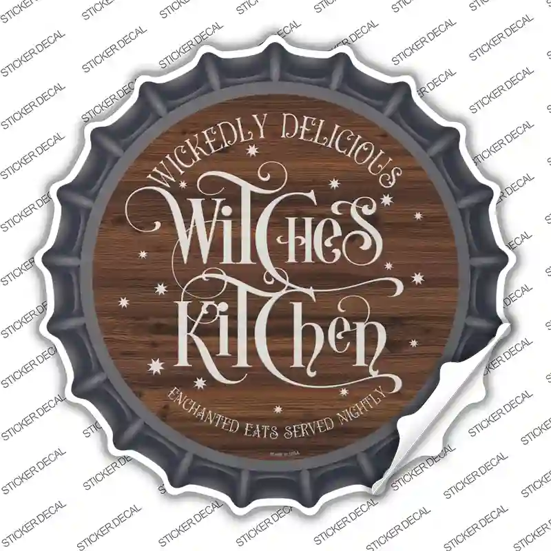 Witches Kitchen Novelty Bottle Cap Sticker Decal