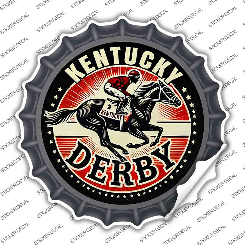 Kentucky Derby Novelty Bottle Cap Sticker Decal BC-2088s