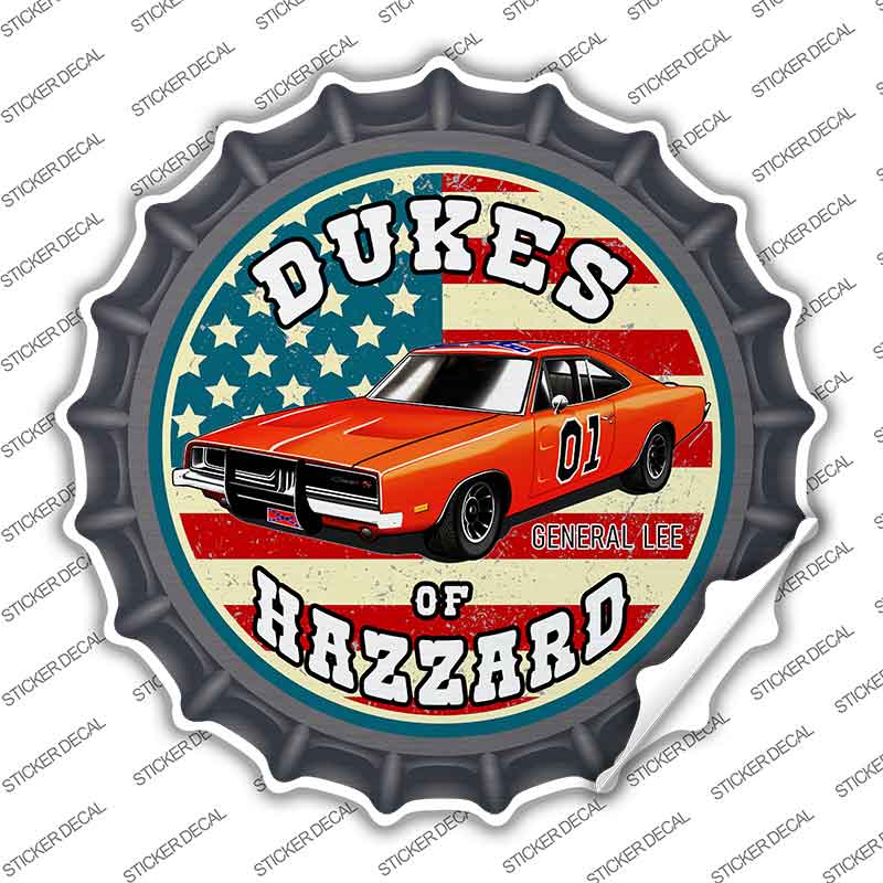 Dukes of Hazzard Novelty Bottle Cap Sticker Decal BC-2097s