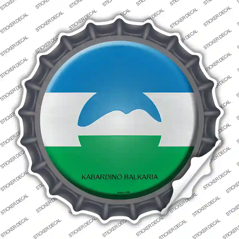 Kabardino Balkaria Country Novelty Bottle Cap Sticker Decal