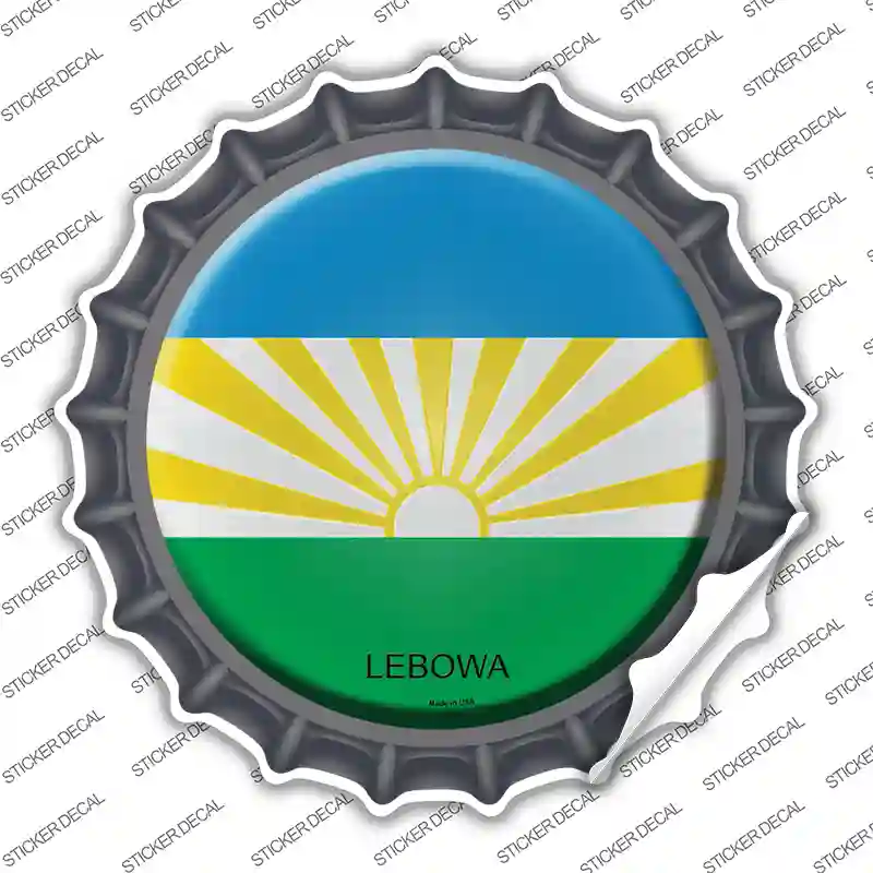 Lebowa Country Novelty Bottle Cap Sticker Decal