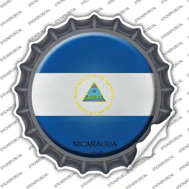 Nicaragua Country Novelty Bottle Cap Sticker Decal