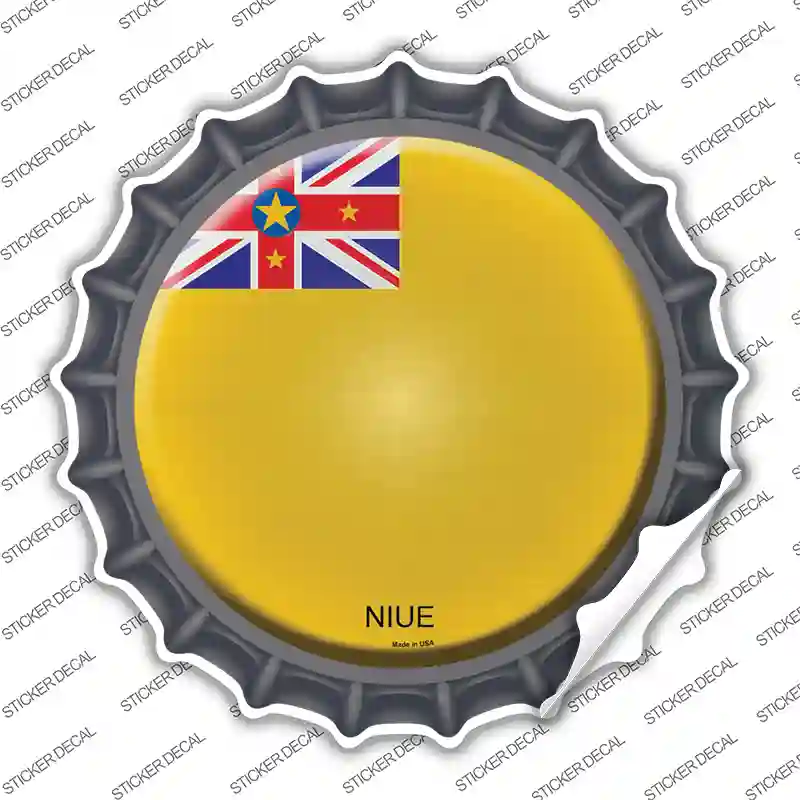 Niue Country Novelty Bottle Cap Sticker Decal