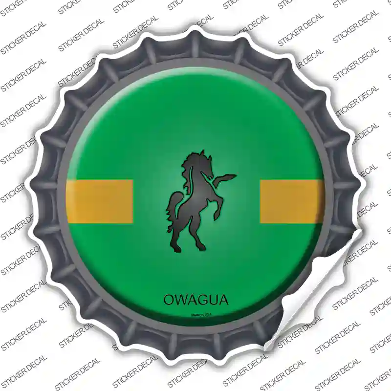 Owagua Country Novelty Bottle Cap Sticker Decal