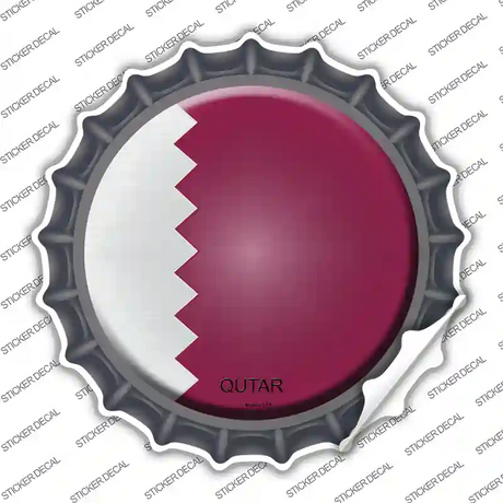 Qatar Country Novelty Bottle Cap Sticker Decal