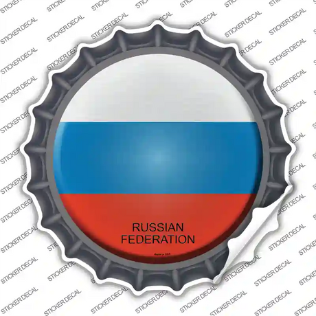 Russian Federation Country Novelty Bottle Cap Sticker Decal