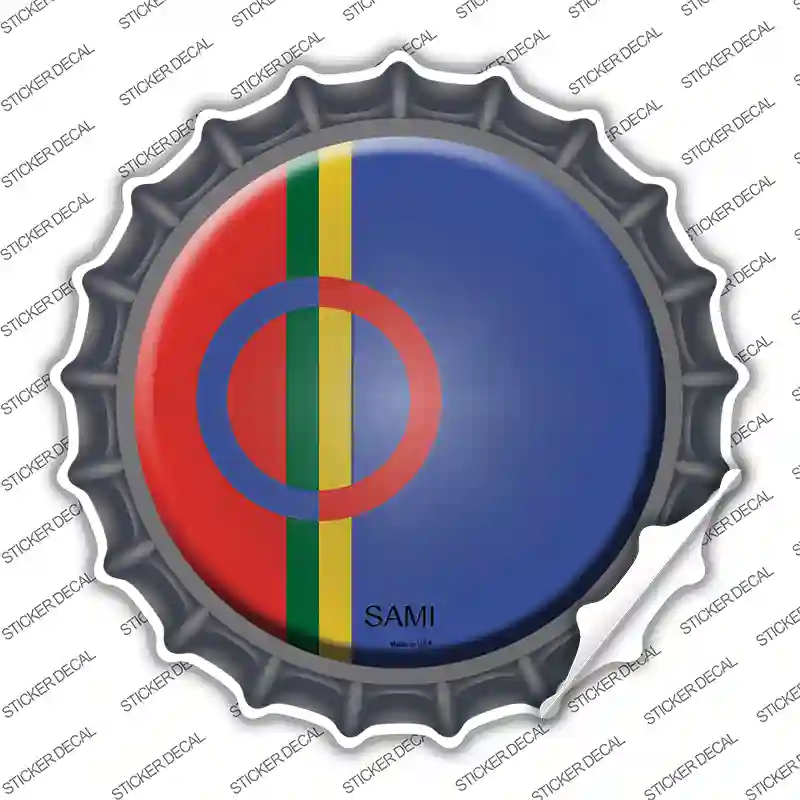 Sami Country Novelty Bottle Cap Sticker Decal