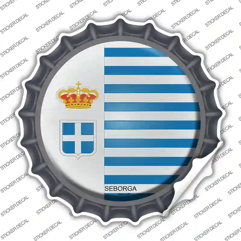 Seborga Country Novelty Bottle Cap Sticker Decal