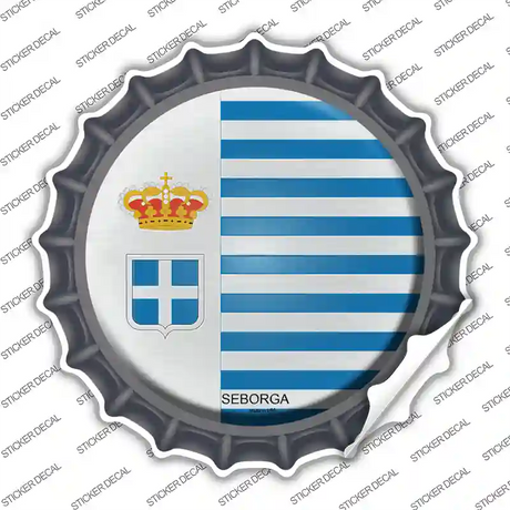 Seborga Country Novelty Bottle Cap Sticker Decal