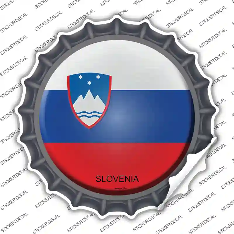 Slovenia Country Novelty Bottle Cap Sticker Decal
