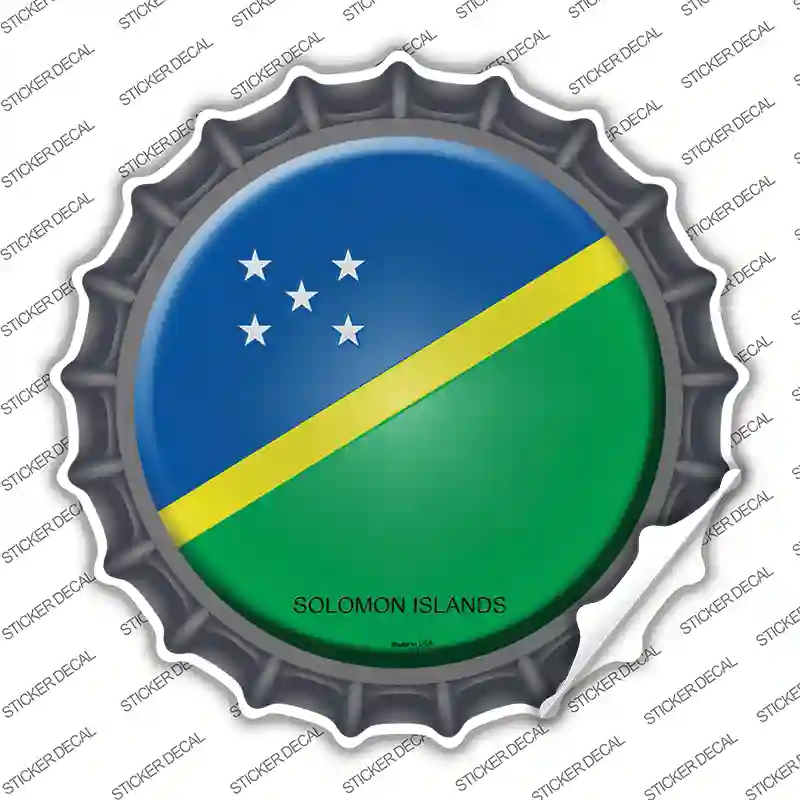Solomon Islands Country Novelty Bottle Cap Sticker Decal