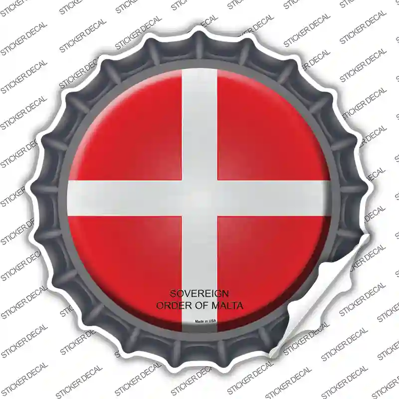 Sovereign Order of Malta Country Novelty Bottle Cap Sticker Decal