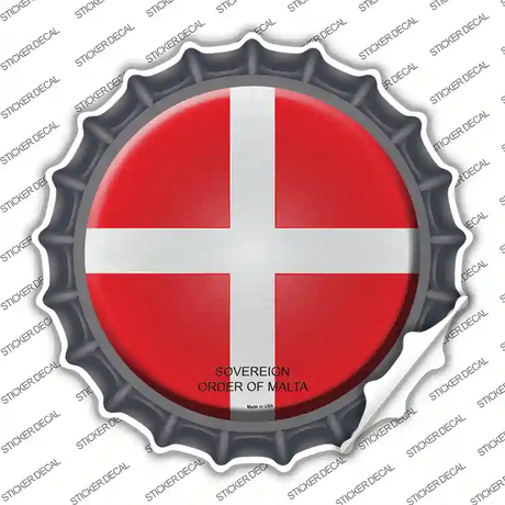 Sovereign Order of Malta Country Novelty Bottle Cap Sticker Decal