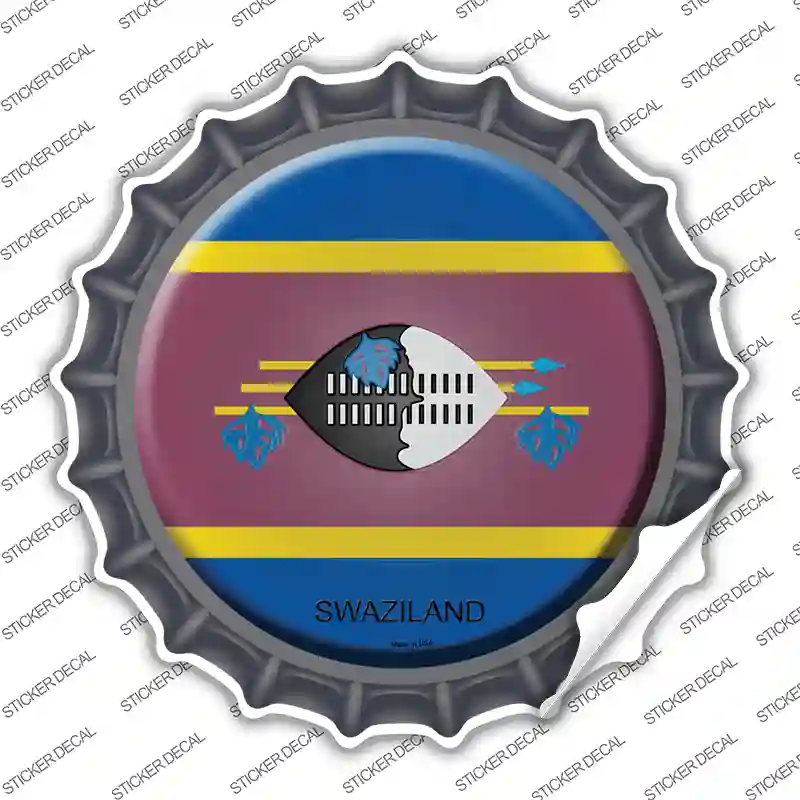 Swaziland Country Novelty Bottle Cap Sticker Decal