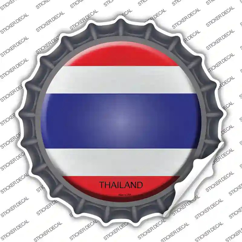 Thailand Country Novelty Bottle Cap Sticker Decal