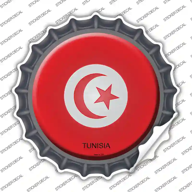 Tunisia Country Novelty Bottle Cap Sticker Decal