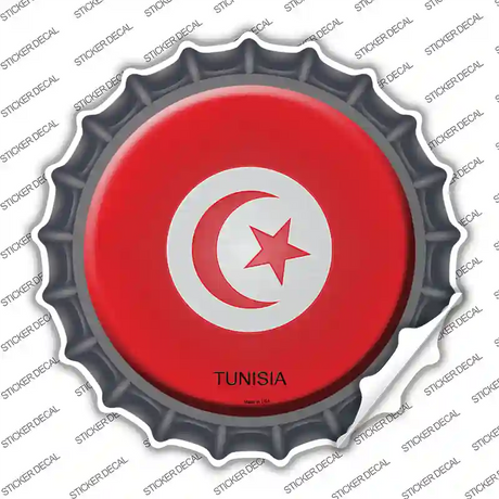 Tunisia Country Novelty Bottle Cap Sticker Decal