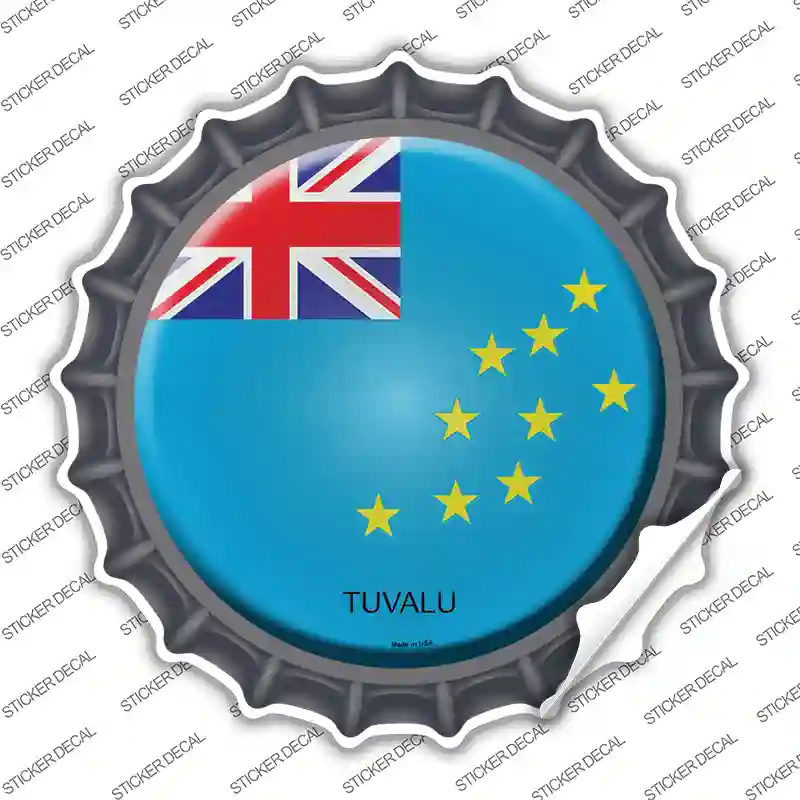 Tuvalu Country Novelty Bottle Cap Sticker Decal
