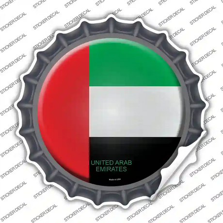 UN Arab Emirates Novelty Bottle Cap Sticker Decal