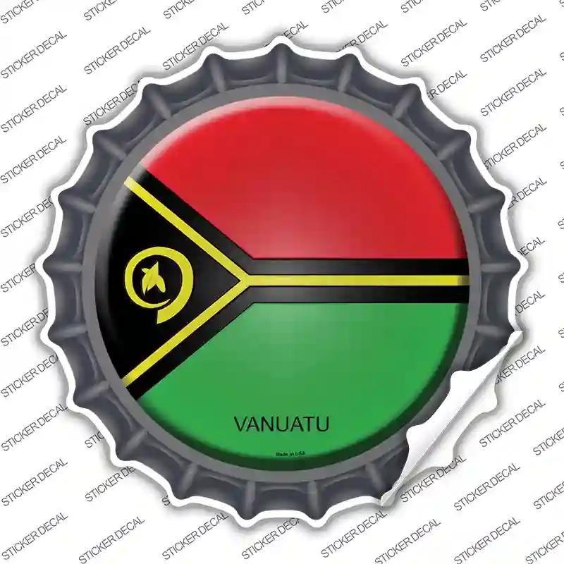 Vanuatu Country Novelty Bottle Cap Sticker Decal