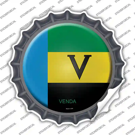 Venda Country Novelty Bottle Cap Sticker Decal