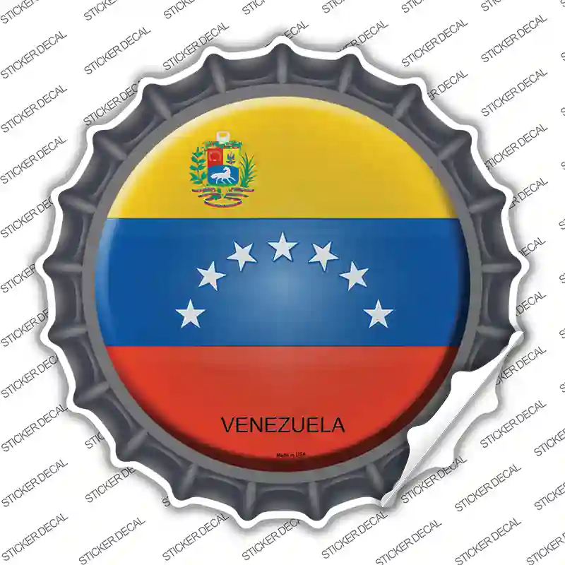 Venezuela Country Novelty Bottle Cap Sticker Decal