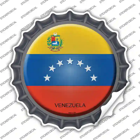 Venezuela Country Novelty Bottle Cap Sticker Decal