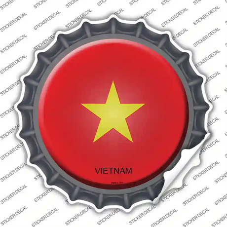 Vietnam Country Novelty Bottle Cap Sticker Decal