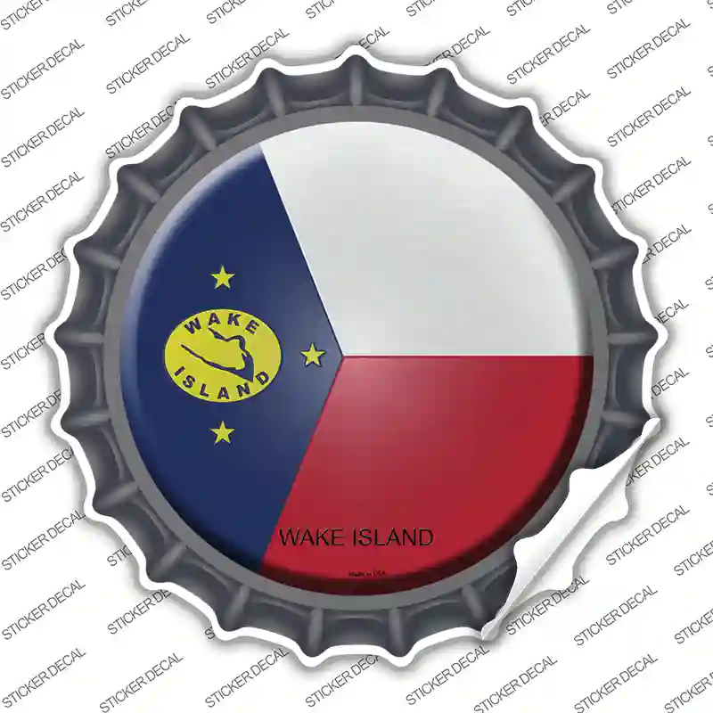 Wake Island Novelty Bottle Cap Sticker Decal