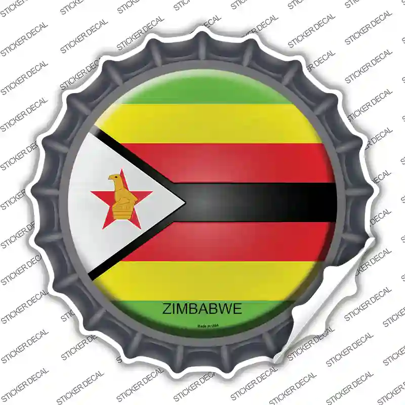 Zimbabwe Country Novelty Bottle Cap Sticker Decal