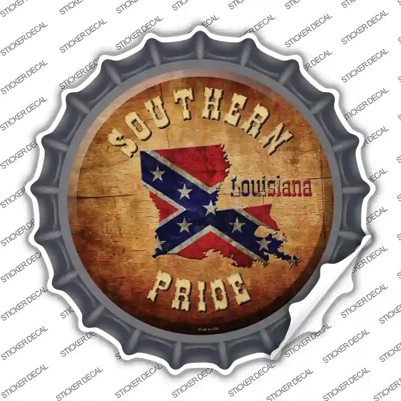 Southern Pride Louisiana Novelty Bottle Cap Sticker Decal