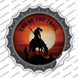 End Of The Trail Novelty Bottle Cap Sticker Decal
