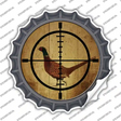 Pheasant Hunter Novelty Bottle Cap Sticker Decal