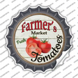 Farmers Market Tomatoes Novelty Bottle Cap Sticker Decal
