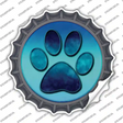 Paw Prints Novelty Bottle Cap Sticker Decal