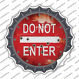 Do Not Enter Rusty with Bullet Holes Novelty Bottle Cap Sticker Decal