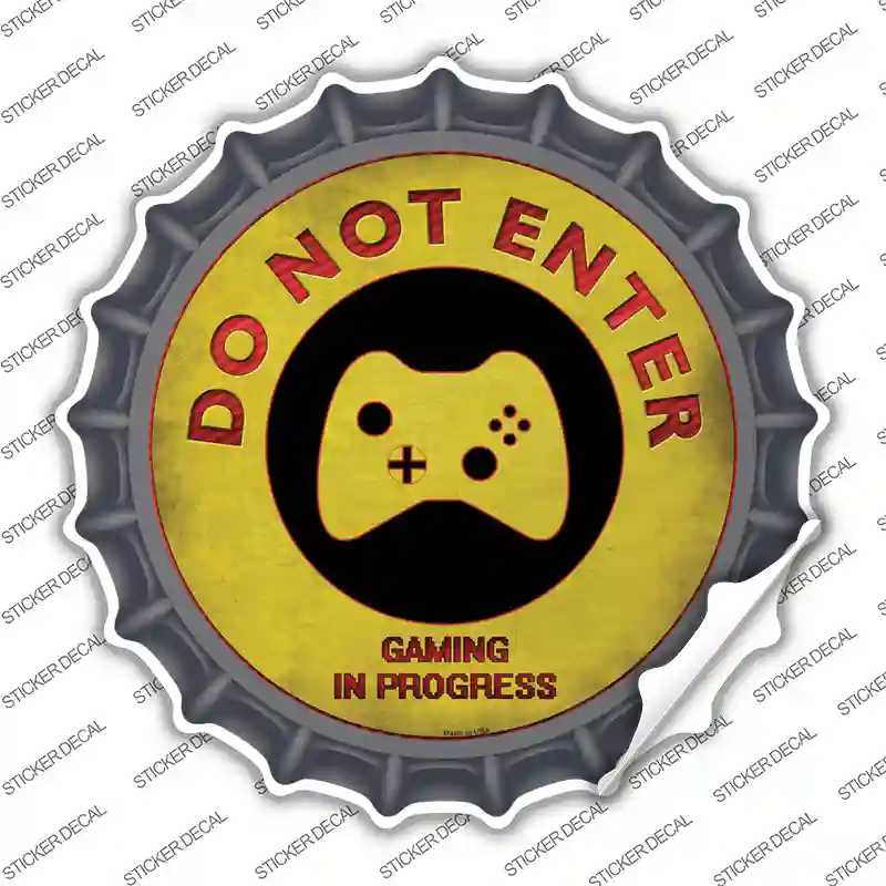 Do Not Enter Xbox Novelty Bottle Cap Sticker Decal