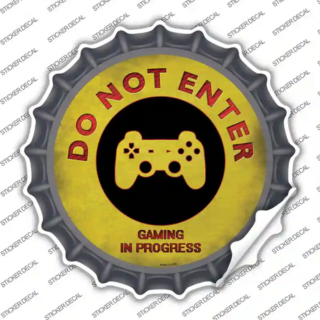 Do Not Enter PlayStation Novelty Bottle Cap Sticker Decal