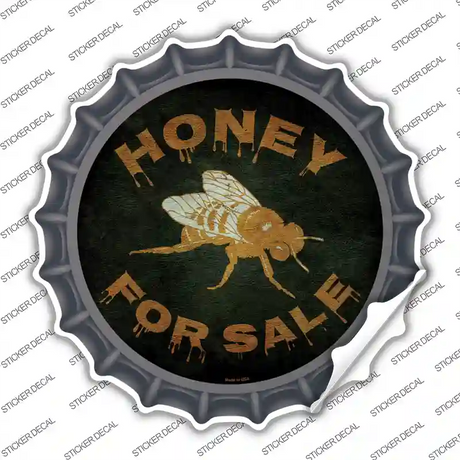 Honey For Sale Novelty Bottle Cap Sticker Decal