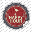Happy Hour Novelty Bottle Cap Sticker Decal