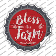 Bless This Farm Novelty Bottle Cap Sticker Decal