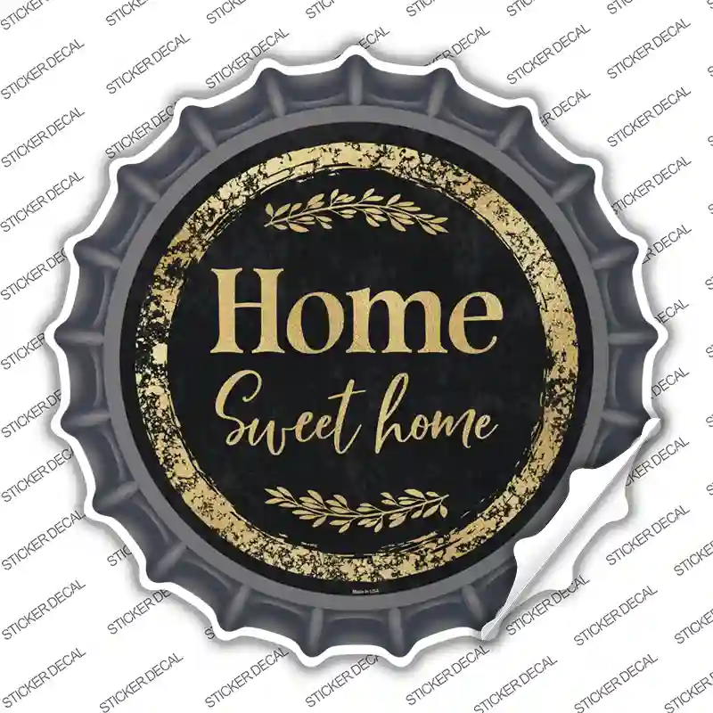 Home Sweet Home Novelty Bottle Cap Sticker Decal