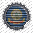 Idaho Flag Corrugated Novelty Bottle Cap Sticker Decal