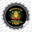 Welcome to the Firepit Novelty Bottle Cap Sticker Decal