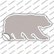 Tan Solid Novelty Bear Sticker Decal Small