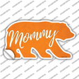 Mommy Orange Novelty Bear Sticker Decal Small