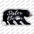 Sister Paw Novelty Bear Sticker Decal Small