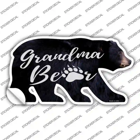 Grandma Paw Novelty Bear Sticker Decal Small